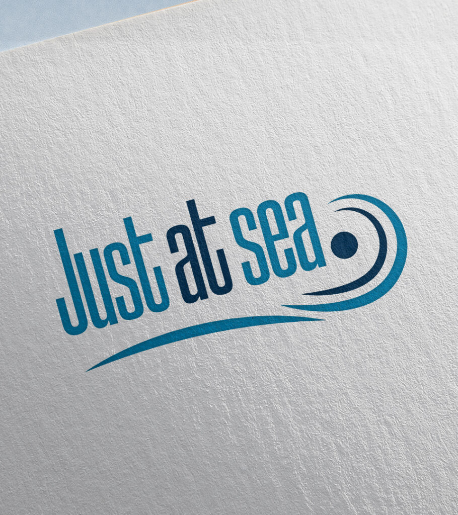 Projektowanie logo dla JUST AT SEA zgodnie z wytycznymi Klienta