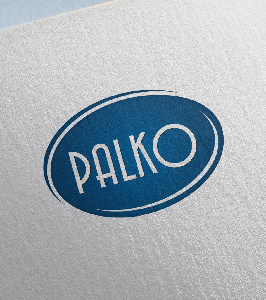 Projektowanie logo dla firmy PALKO zgodnie z wytycznymi Klienta