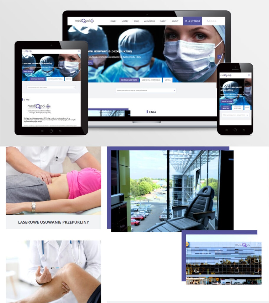 Strona internetowa dla firmy Mediqpol WordPress