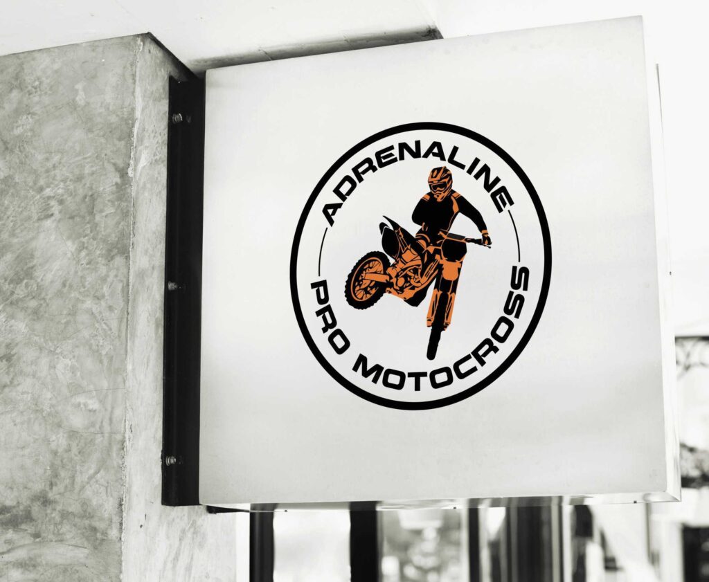 projekt logo dla toru motocross