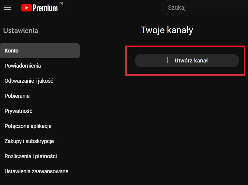 Kanał na YouTube