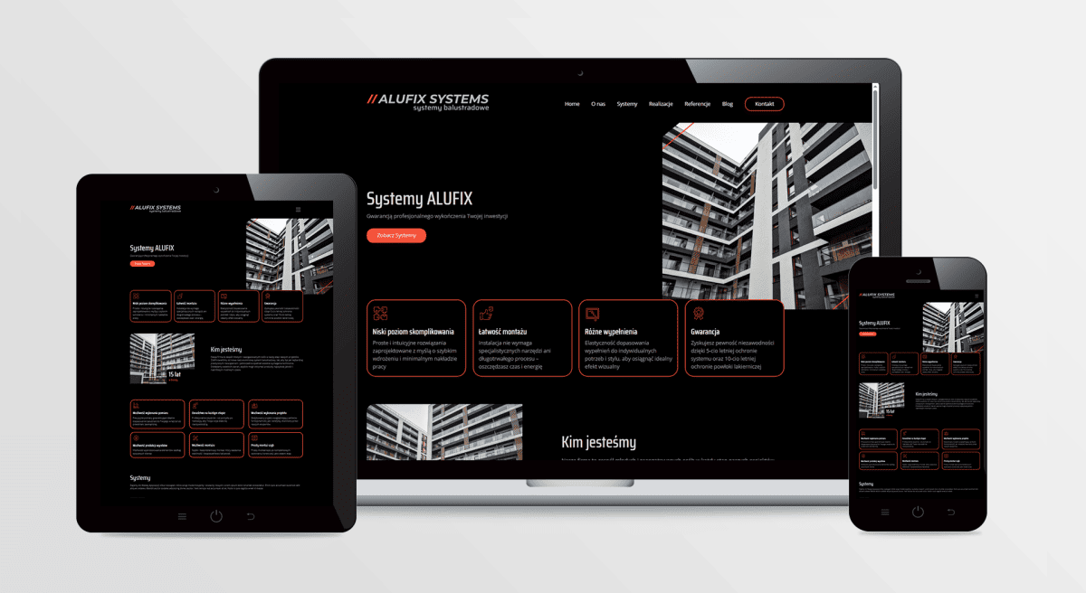 Strona internetowa ALUFIX SYSTEMS