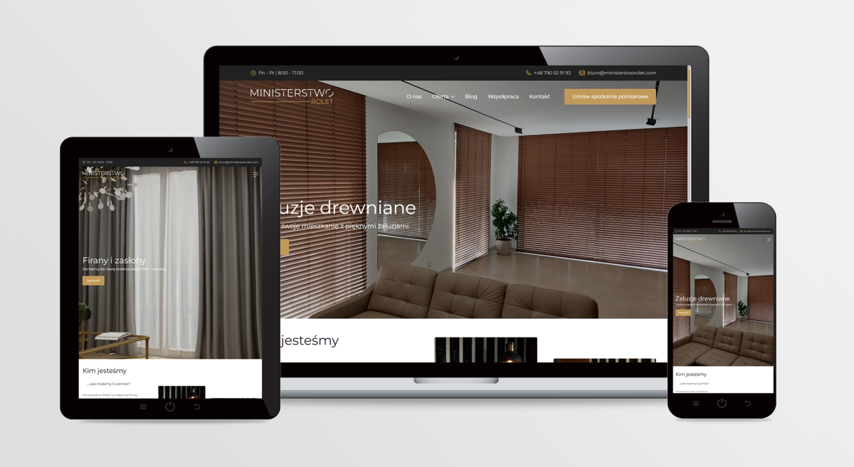 Strona internetowa MINISTERSTWO ROLET