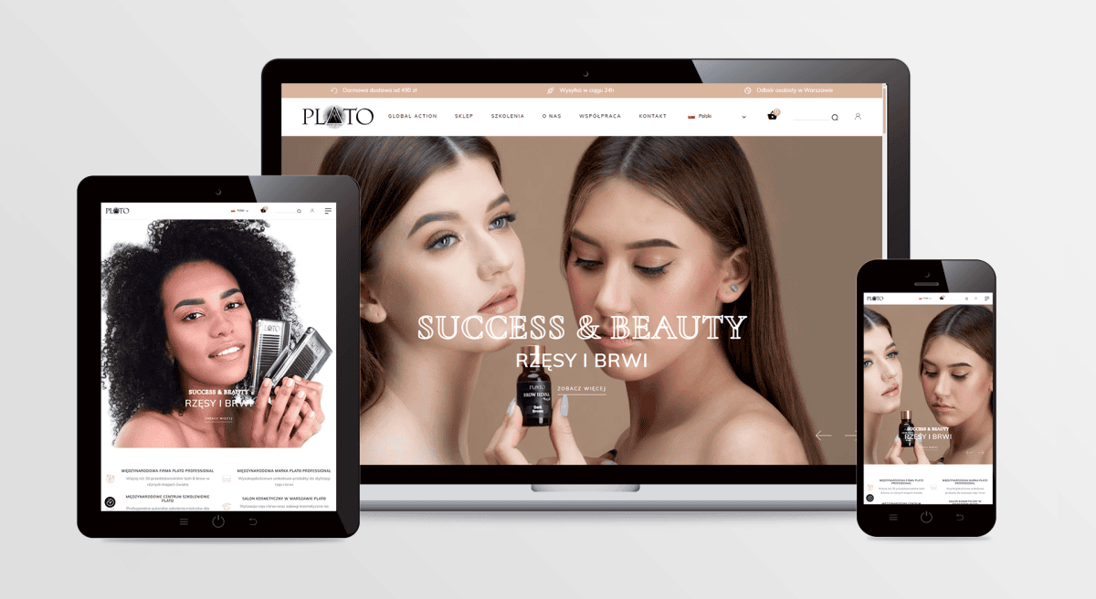 Strona internetowa PLATO Professional