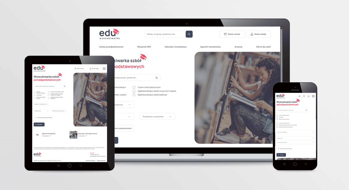 Strona internetowa Edu Wyszukiwarka