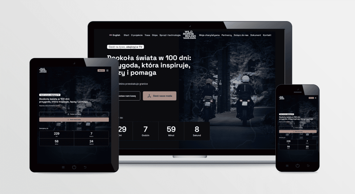 Strona internetowa WILD ROADS