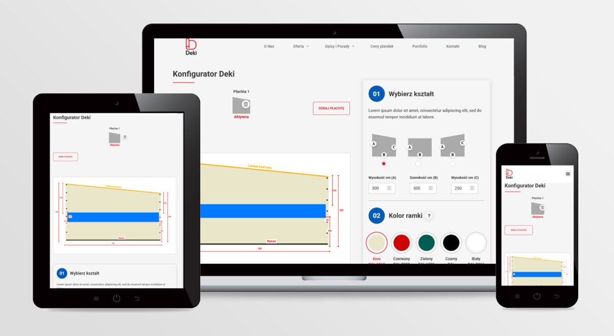Konfigurator produktów DEKI