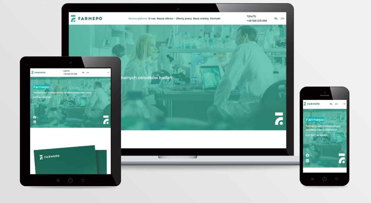 Strona internetowa FARMEPO