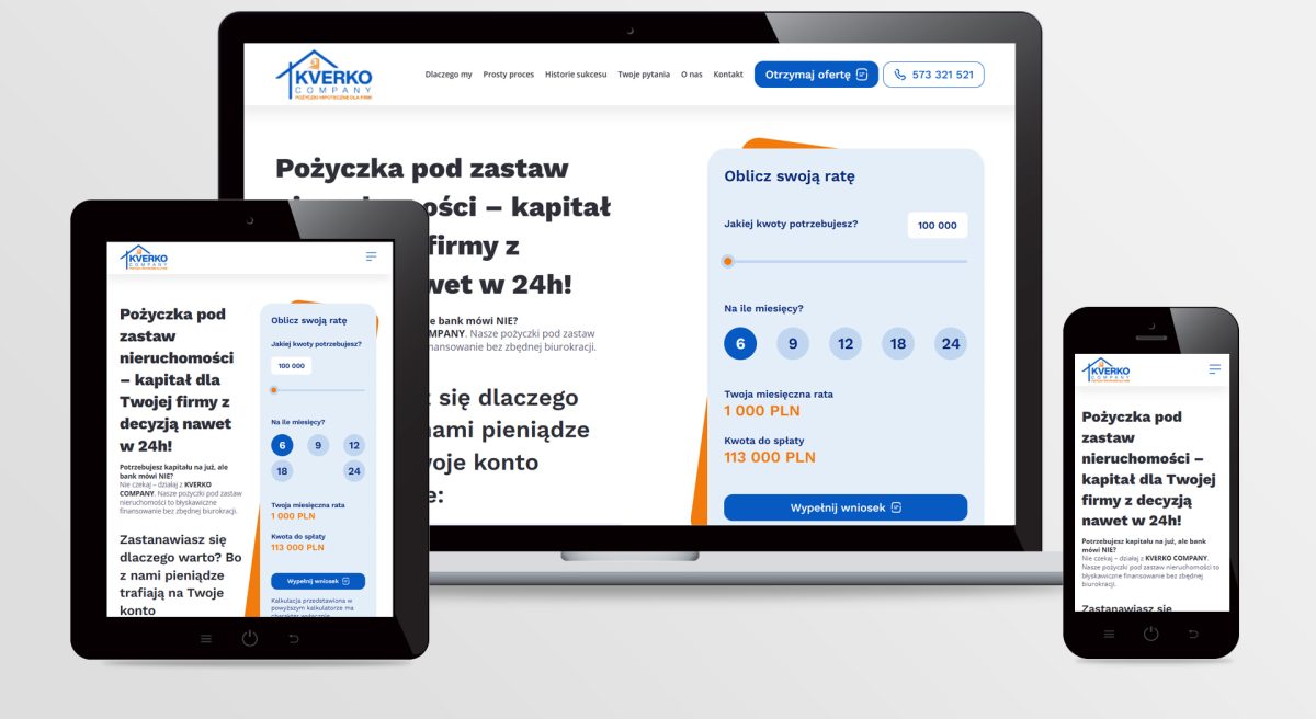 Strona internetowa KVERKO