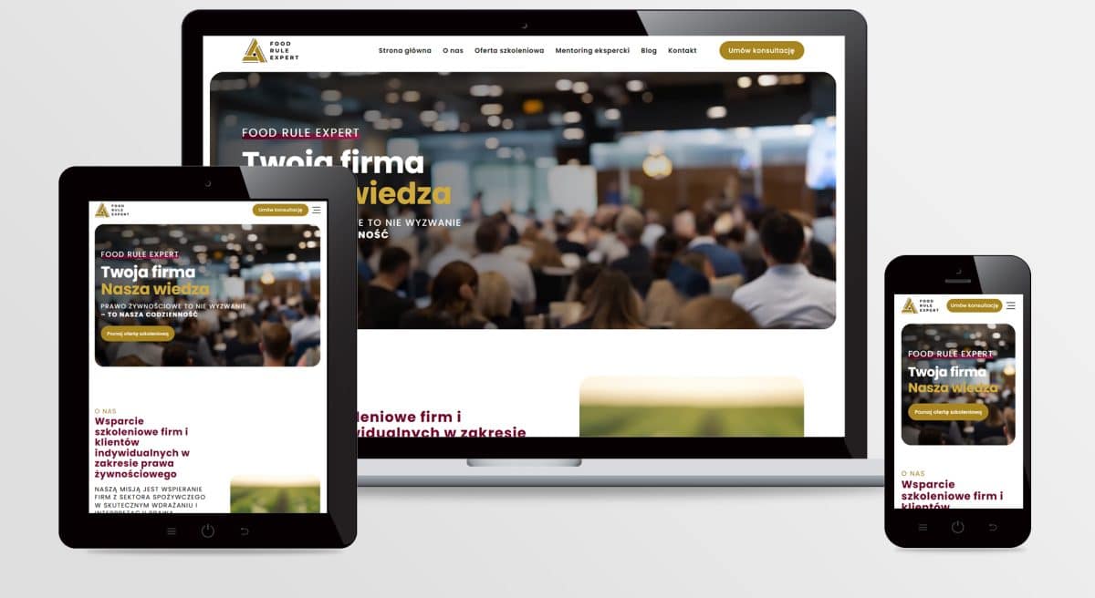 Strona internetowa FOOD RULE EXPERT