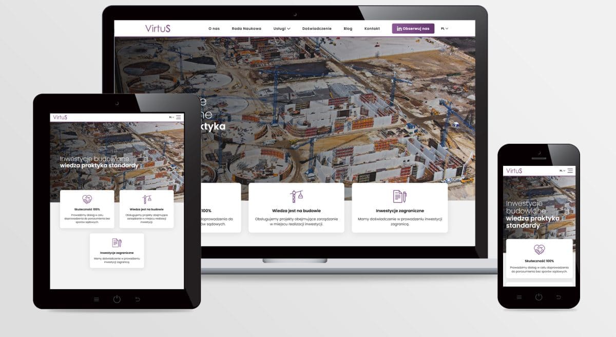 Strona internetowa VIRTUS