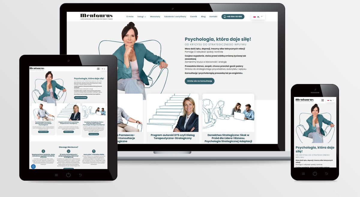 Strona internetowa MENTAURUS