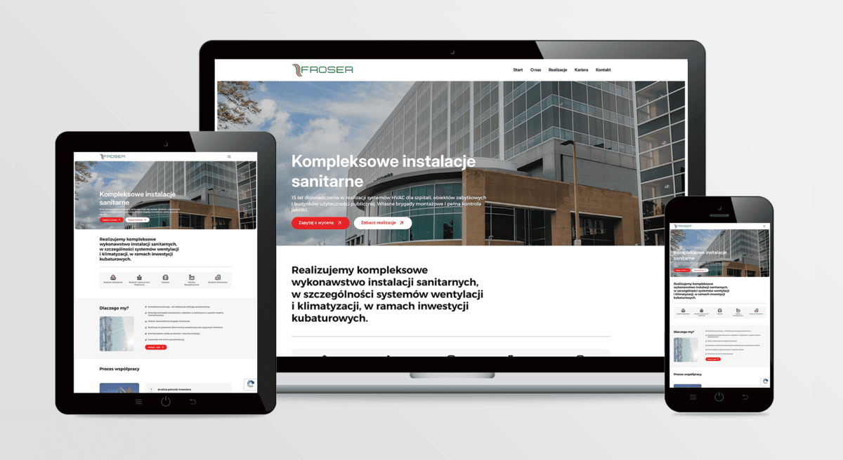 Strona internetowa FROSER