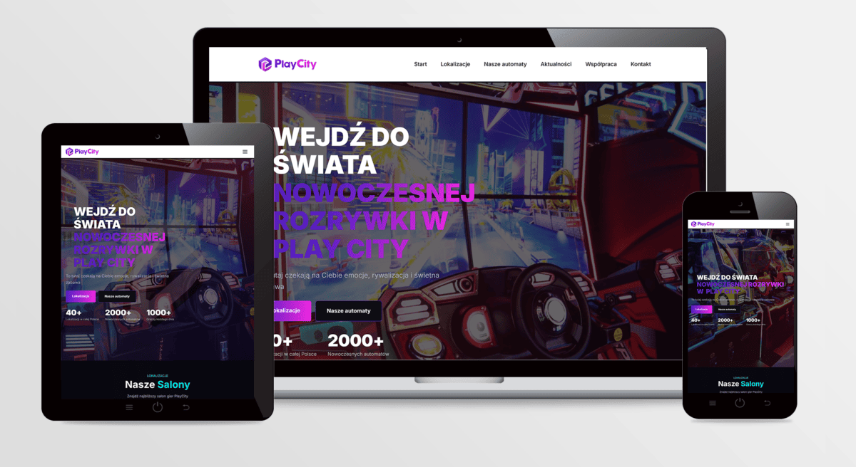 Strona internetowa PLAY CITY