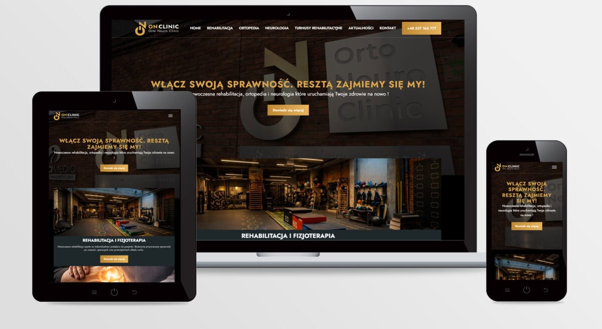 Strona internetowa ON CLINIC
