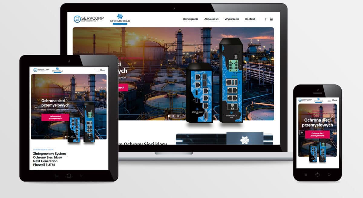 Strona internetowa SERVCOMP