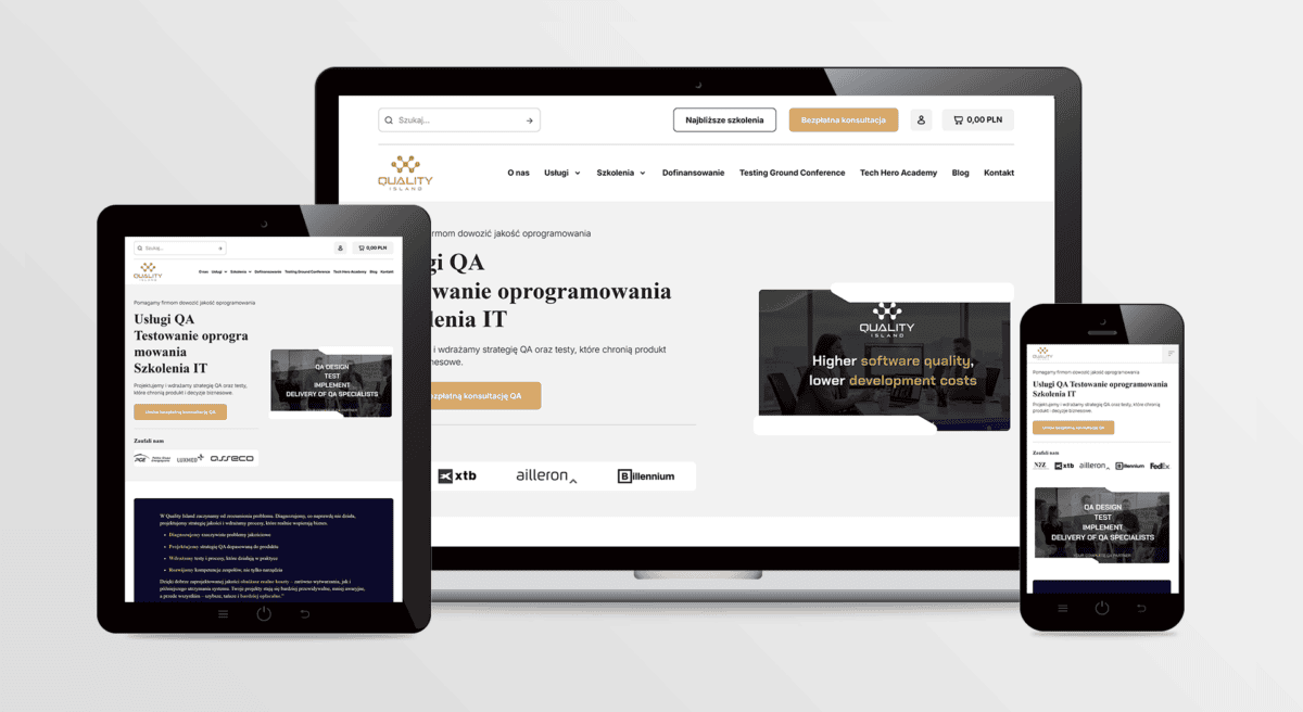 Strona internetowa QUALITY ISLAND